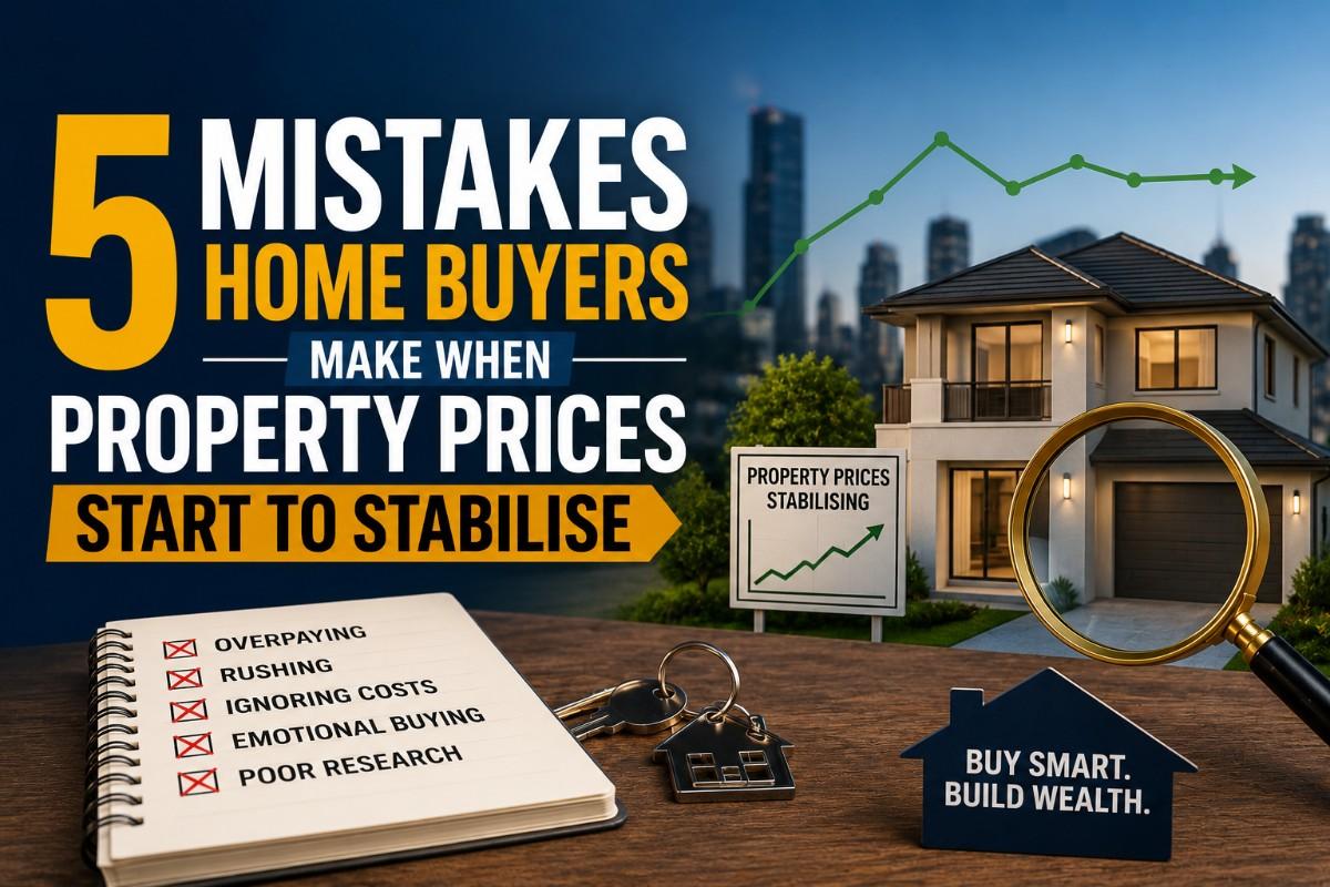 5 Mistakes Home Buyers Make When Property Prices Start to Stabilise